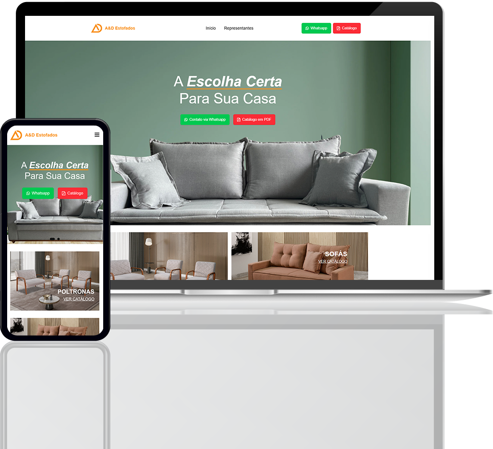 Landing Page - A&D Estofados